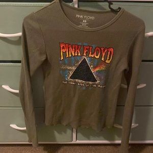 Ruffled cut Pink Floyd graphic, long sleeve